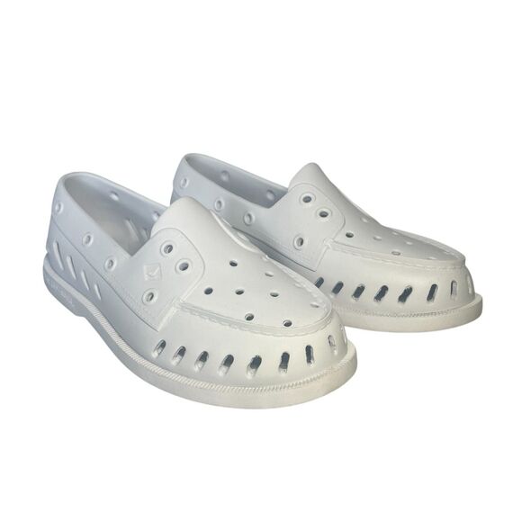 Sperry Top Sider Authentic Original Float Boat Shoes Slip On White Women 7 - Picture 1 of 7